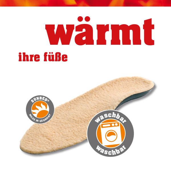 SUNBED®-Fire - wärmt ihre Füße
