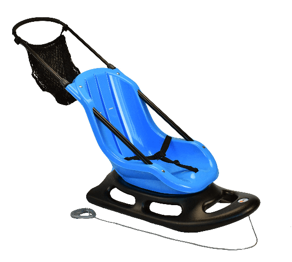Scheibenschlitten-Untertasse für Kinder Runder Schneeschlitten mit integrierter Lean-Back-Bremse und erhöhten Sicherheitsgriffen für den Outdoor-Sport ANBO Kunststoff-Schneeschlitten 