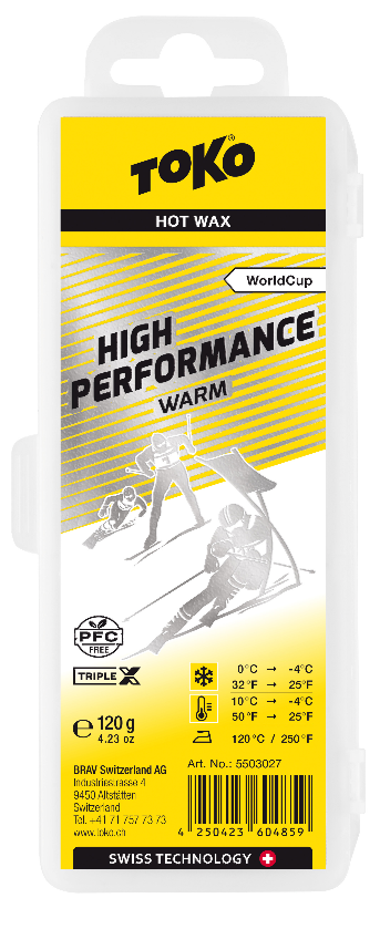 TOKO WC High Performance Hot Wax warm - 120g